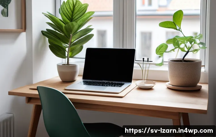 주말 학습 루틴 계획 세우기 - A cozy, well-organized study corner in a modern Swedish apartment, featuring a clean wooden desk wit...