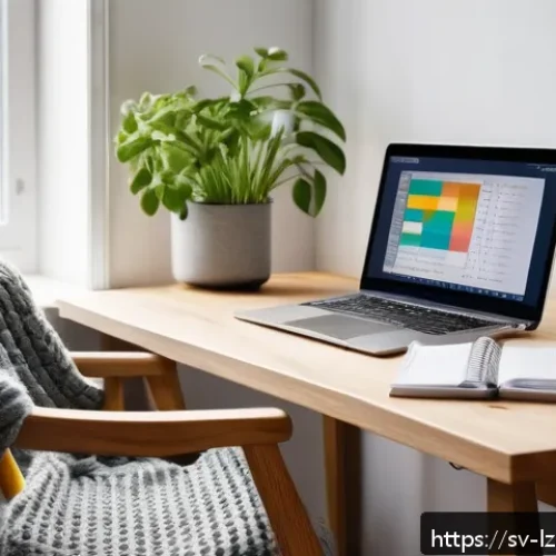 Home 31 학습 루틴에서의 목표 및 성과 측정하기 - A cozy Scandinavian study room featuring a young adult student sitting at a minimalist wooden desk b...