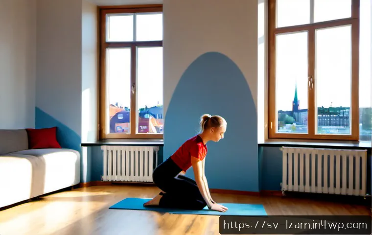 신체 건강과 학습 루틴의 상관관계 - Photorealistic early morning scene in a bright Stockholm apartment, a healthy Swedish university stu...