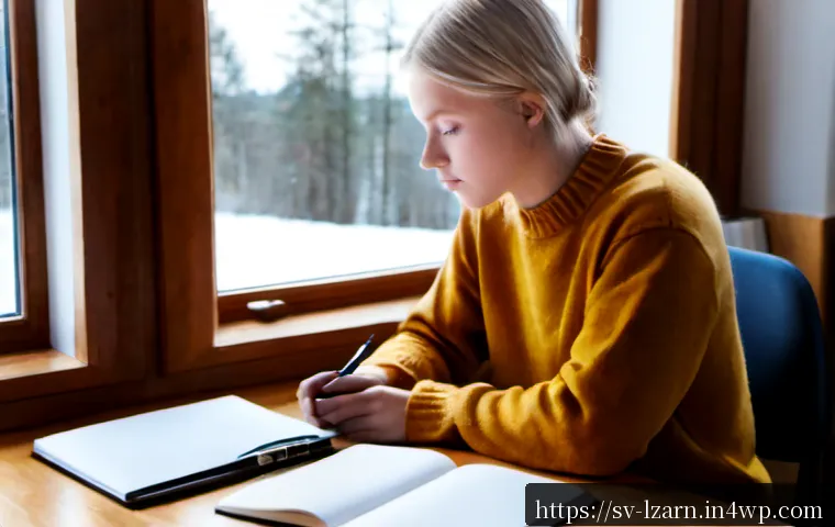 Home 17 학생을 위한 학습 루틴 가이드 - Photorealistic Swedish high school student beginning a focused morning study routine at a clean wood...